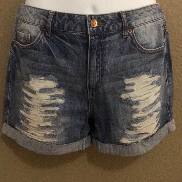 diy ripped shorts